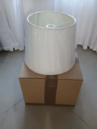 Cúpula branca para luminária