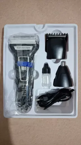Maquina De Barbear Aparador Elétrico 3 Em 1 Kemei 6558