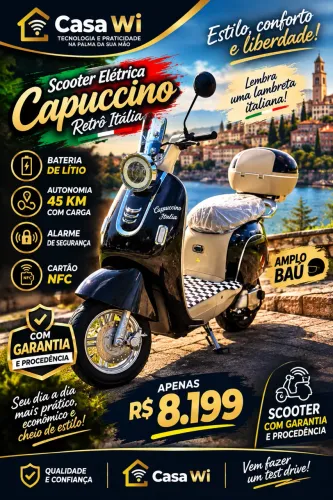 Scooter elétrica retrô italia