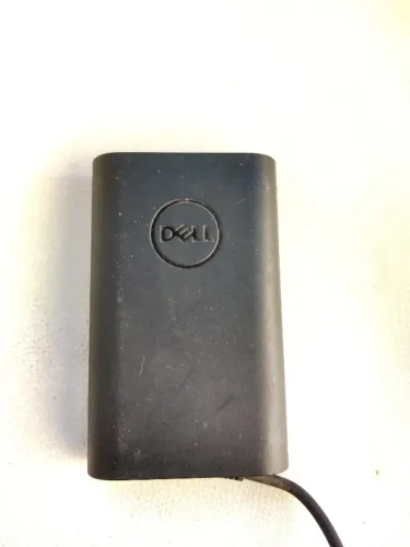 Fonte carregador original notebook DELL 65W LA65NM130 pino grosso led no plugue