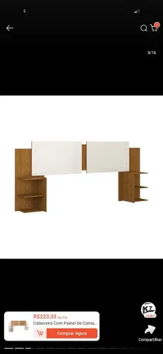 Cabeceira Com Painel De Cama Com Duas Mesas Laterais Quarto Casal Decoração Laiane K7 Plus