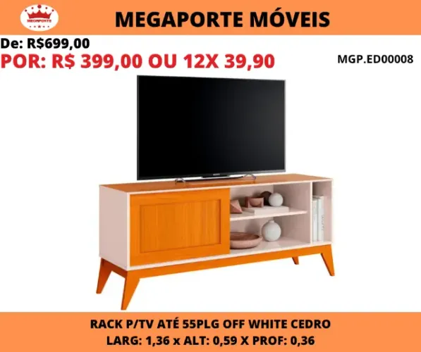 Rack para Tv até 55 Polegadas 