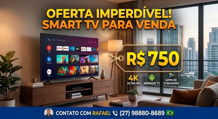 Smart TV LED 40" SEMP TCL (Android) - Impecável