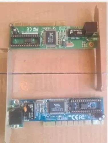 Placas de rede Realtec e Via