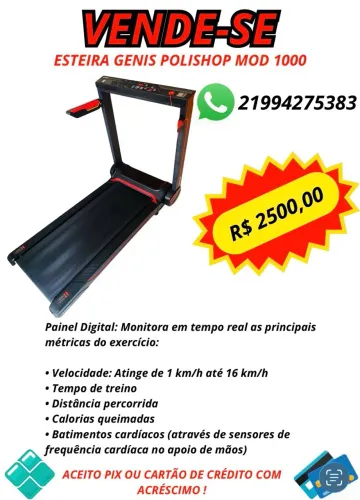 Venda-se esse esteira POLISHOP