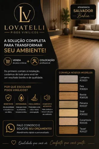 Piso vinílico e rodapés vendemos e instalamos.