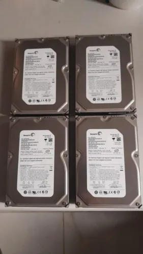 lote com 4 Unidades Hd Seagate Sata 500GB - 3.5 barracuda ES st3500630ns para uso em PC