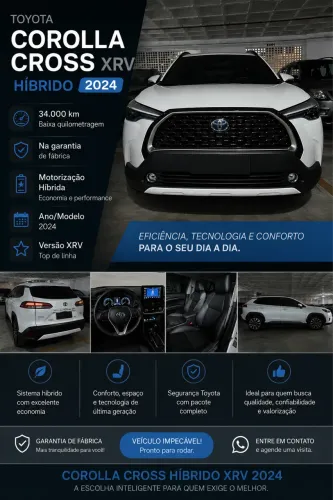 Toyota Corolla Cross XRV 1.8 16V Aut.(híbrido) 2024