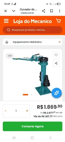 Curadora de tubos marcon seminova.$1.100,00,usada apenas uma vez.