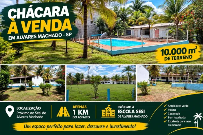 Chácara a venda em Álvares Machado -SP