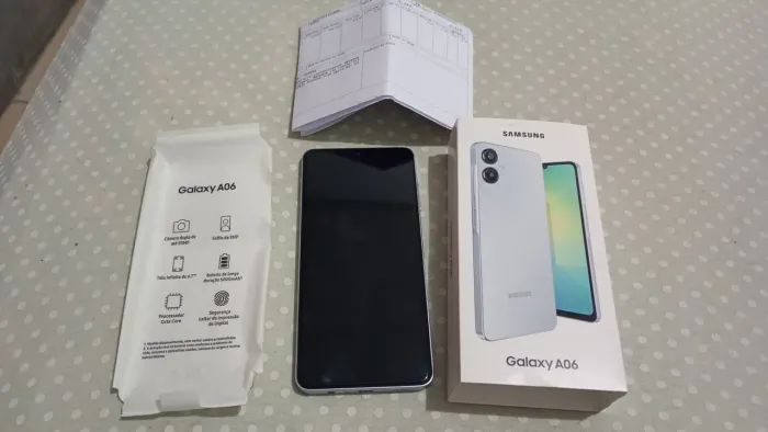Samsung Galaxy A06 novo na caixa