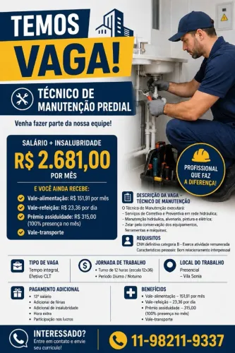 Técnico da Manutenção Predial