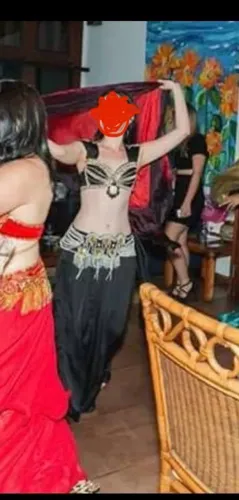 Roupa dança do ventre- preta