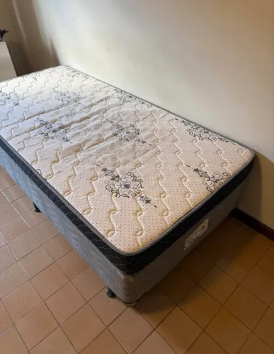 Cama Box Solteiro Probel + Colchão Gazin Lumina Supreme 88x188 | Excelente Estado