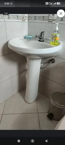 6x de R$39 No Cartao Pia com Coluna Cuba Deca Banheiro Lavabo Torneira Monocomando Sifão