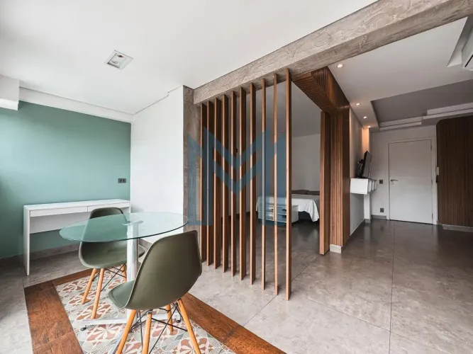 Apartamento de 1 Dorm. com lazer para alugar na Ponta da Praia, Santos