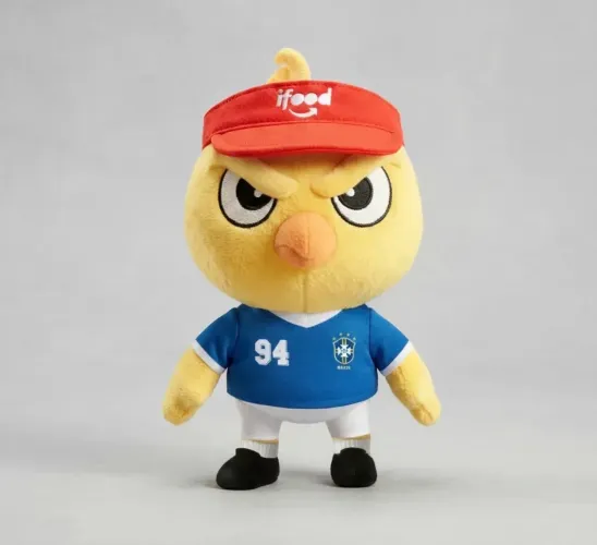 Pelucia Canarinho Pistola Ifood Copa Do Mundo De 1994