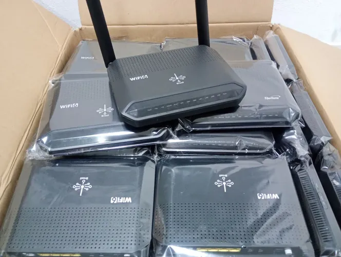 Lote 40 ONU Fiberhome HG6145F gpon Dualbad + Fontes