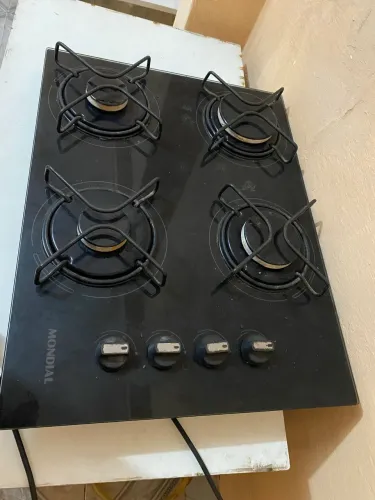 Cooktop mondial, 4 bocas a gás.