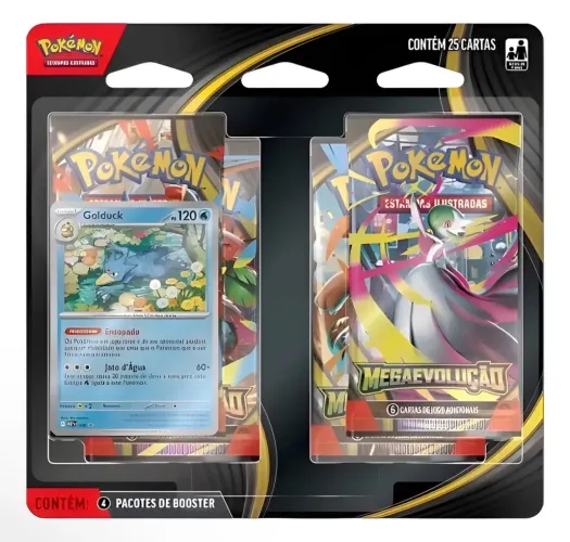 Quad pack Pokémon tcg mega evolução