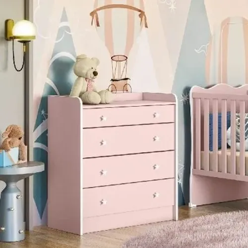 Cômoda infantil trocador ,entrega e monta, super promoção