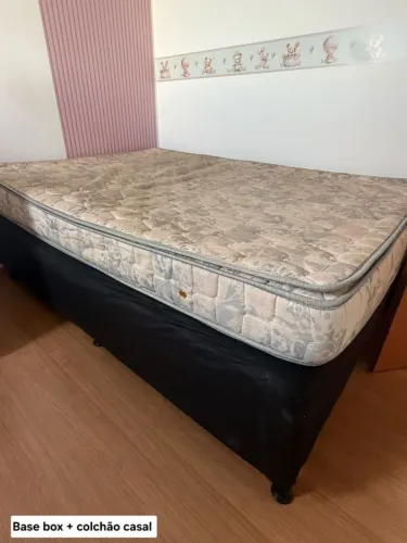 Base box + colchão casal - $499,00 A vista ou 12x 48,65 no cartão de crédito