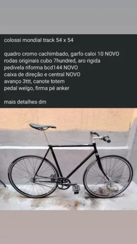 Bicicleta Fixa Colossi Mondial Track
