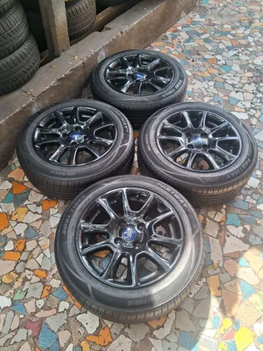 Jogo de rodas de liga leve aro 15/4 furos originais Ford Ka Fiesta New Fiesta e outros