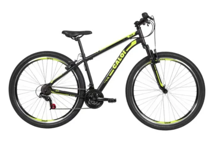 Bicicleta Caloi Max Velox 29 preta com verde