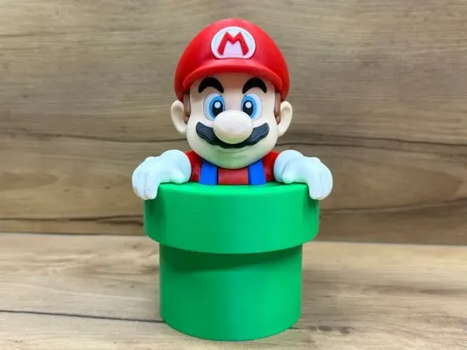 Decoração Gamer Super Mario no cano