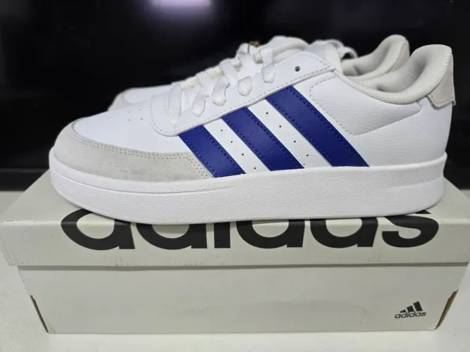 Tênis Adidas Breaknet Branco/Azul Original