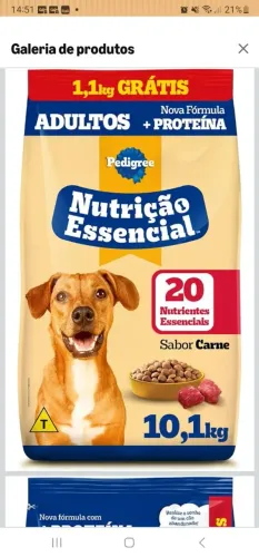 Pedigree ração nutrição essencial 10 kg