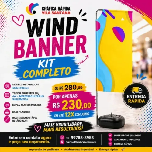 Windbanner Kit Completo