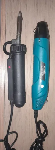 Soprador 110v e sugador de solda 220v
