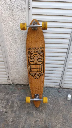 Skate longboard bamboo 110cm bones reds orangtang
