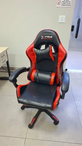 4 unidades Cadeira Extreme Gamers Ergonômica Vermelho e Preto (Valor cada cadeira)
