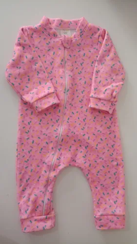 Macacão soft rosa bebê infantil menina