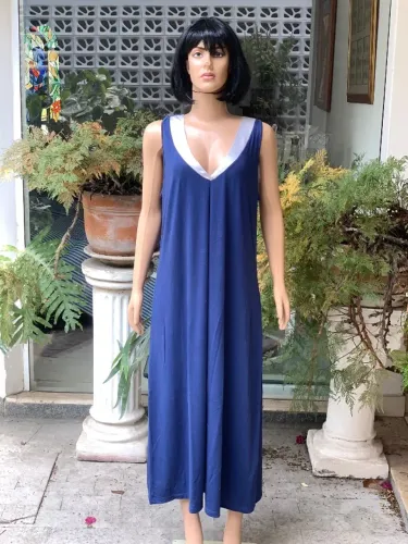 Nova|Camisola / Vestido Jones New York azul marinho L