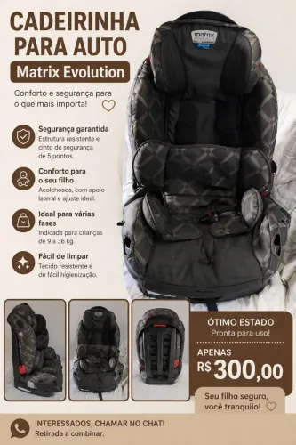 CADEIRINHA INFANTIL USADA