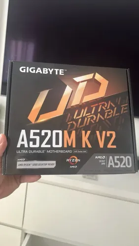 PLACA MÃE A520 k v2 gigabyte nova