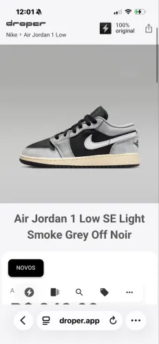 Air jordan low 1 smoke