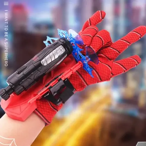 Luva lança teia Homem Aranha