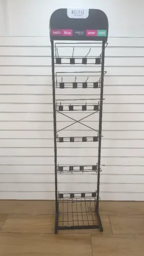 Expositor de ferro de loja ganchos
