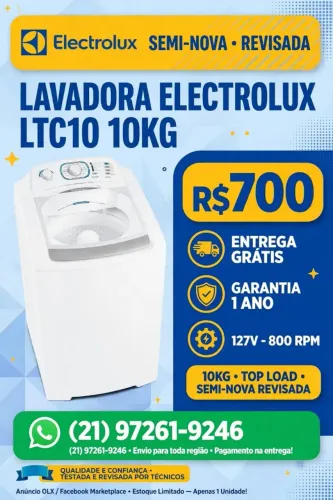Máquina de lavar roupa Electrolux