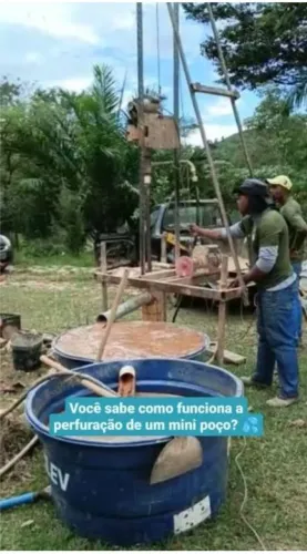 Furamos mini poço artesiano com melhor preço