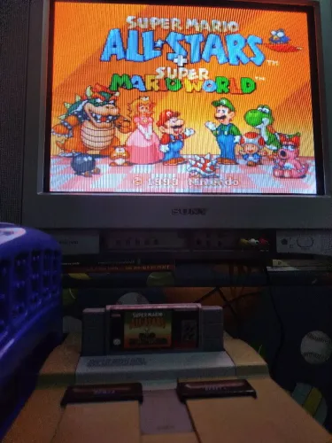 Fita super Mario all stars snes paralela