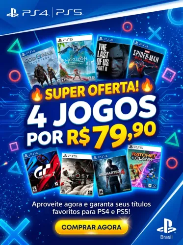 MONTE SEU COMBO 4 JOGOS POR 79,90 - PS4 E PS5 ( D I G I T A L )