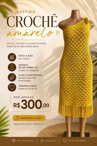 VESTIDO CROCHÊ