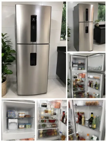 Geladeira Electrolux 409L inox frostfree