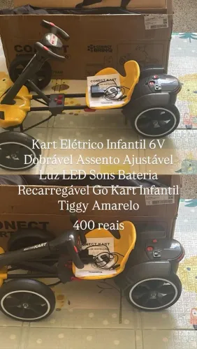 Kart elétrico infantil